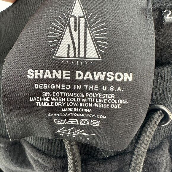 Shane Dawson Merch Oh My God Dead Pig Sweatpants Joggers Size 2XL Black Pull On - Picture 5 of 9